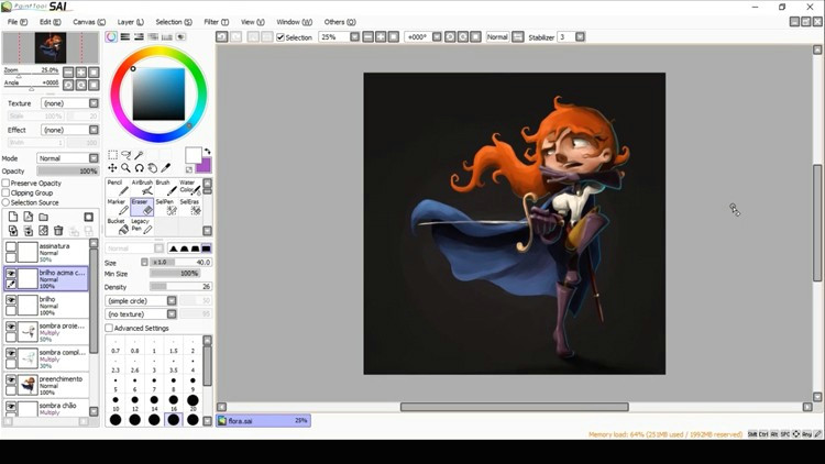 Anime Drawing Udemy My Artwork Process Painted Character Udemy