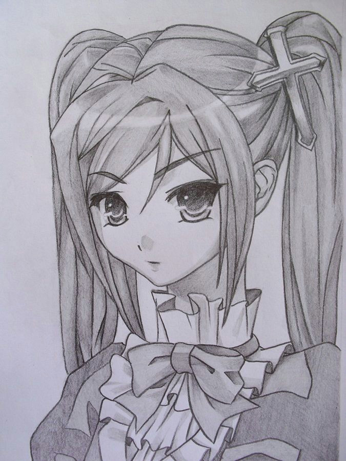 Anime Drawing Using Pencil Anime Drawings In Pencil Girls and Di Class Make A