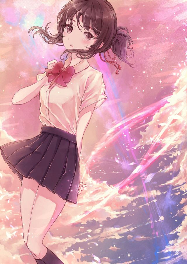 Anime Drawing Your Name Mitsuha From Kimi No Nawa Anime and Random Pinterest Anime