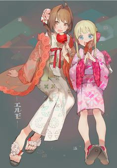 Anime Drawing Yukata 994 Best Anime Art 2 Girls In Kimono Colture Out Fit Images