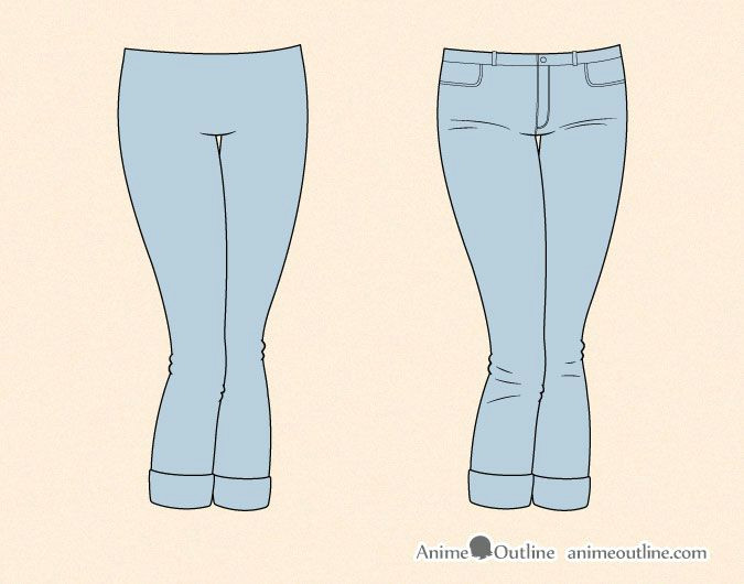 Anime Jeans Drawing Drawing Anime Tight Jeans Drawing Tips Pinterest Drawings