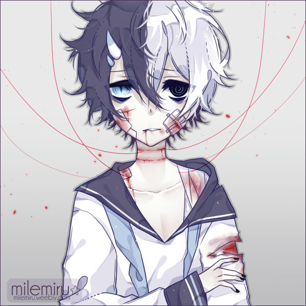 Anime V Manga Drawing Bloody Anime Boy Gore Guro Anime Boys Anime Art Anime Art