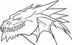 Awesome Easy Drawings Of Dragons How to Draw An Easy Dragon Head Step 12 Drawing Drawi