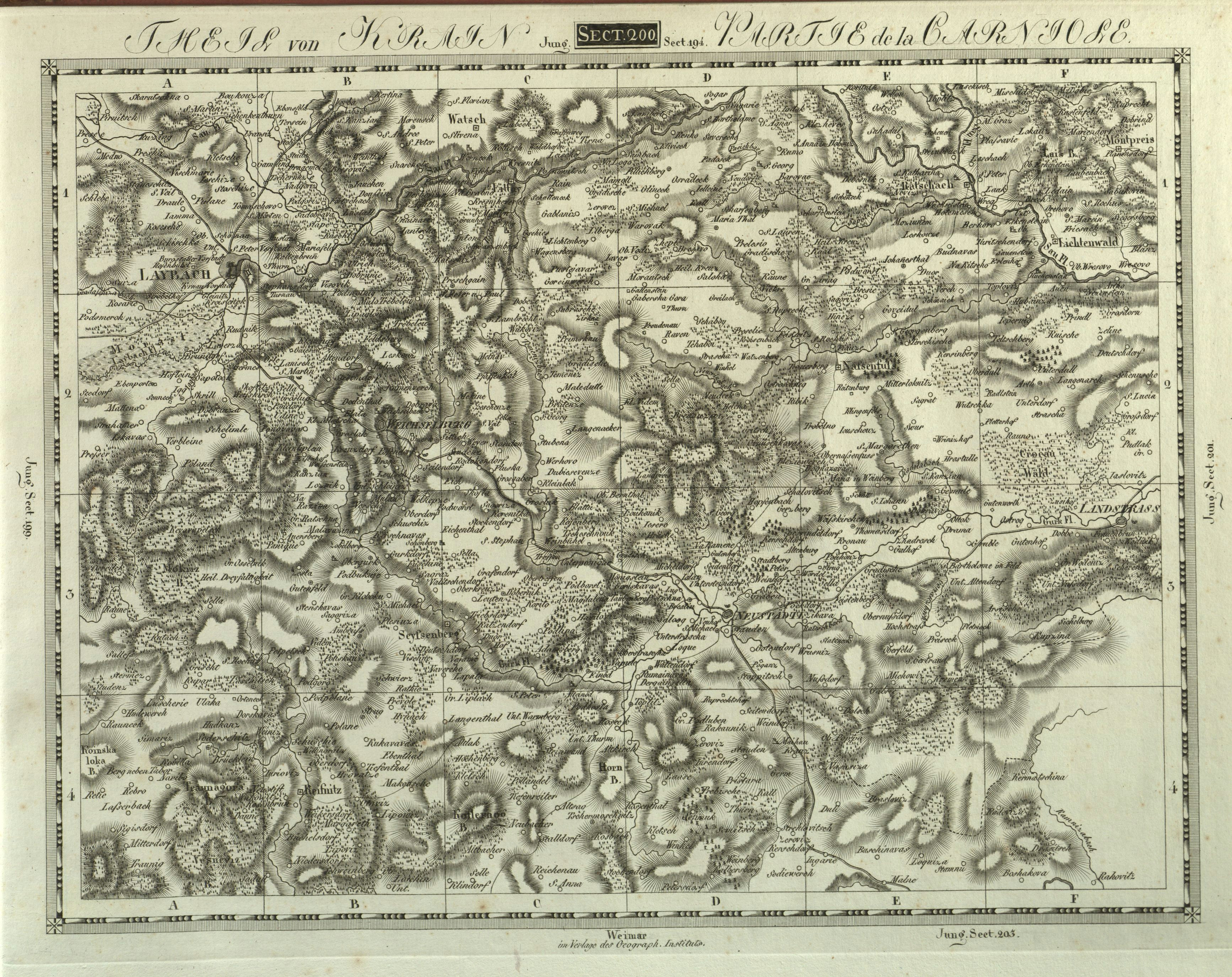 B Drawing Board Datei topographisch Militairische Charte Von Teutschland Section