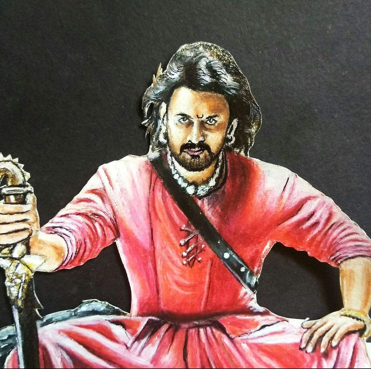 Bahubali 2 Drawings Easy Bahubali 2 Drawing Prabhas 3d Drawing Of Prabhas Realistic