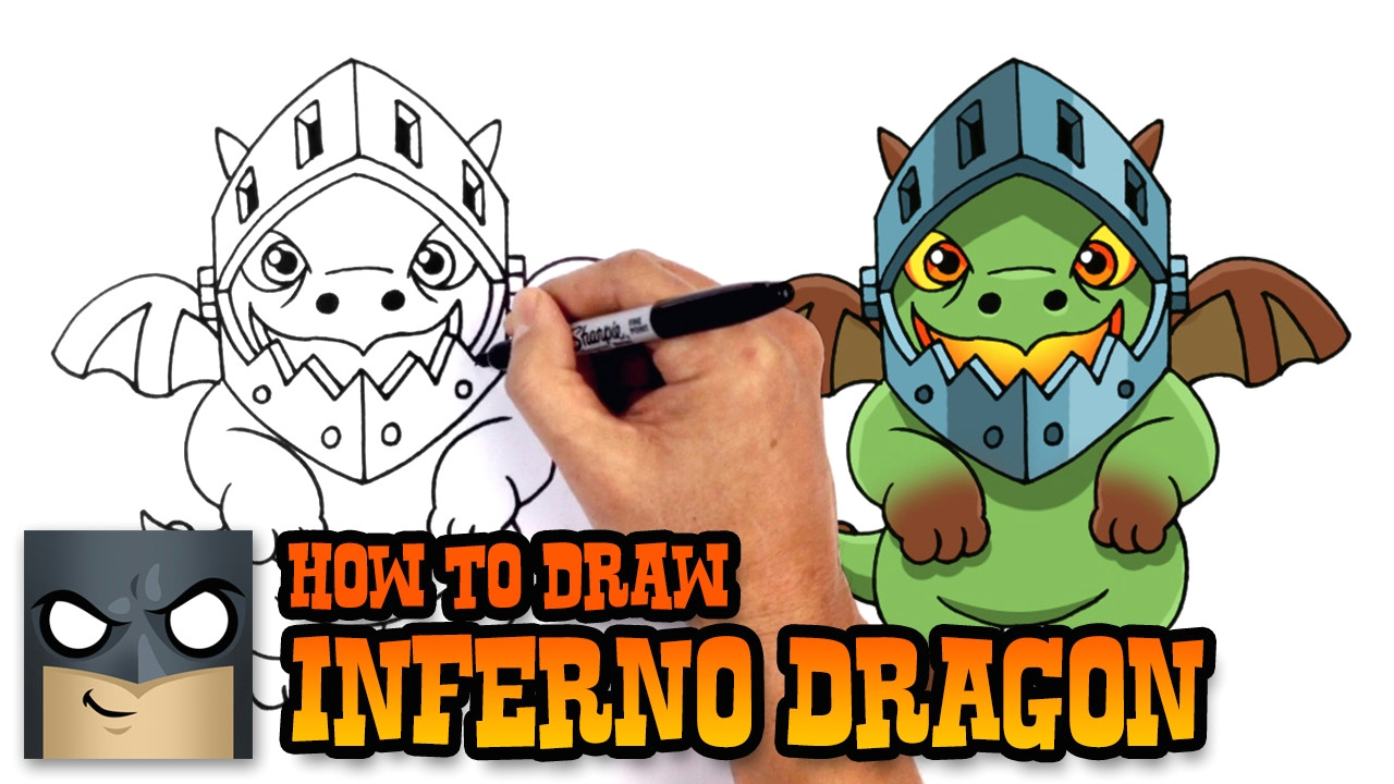 Battlefield 1 Drawing Easy How to Draw Inferno Dragon Clash Royale Youtube