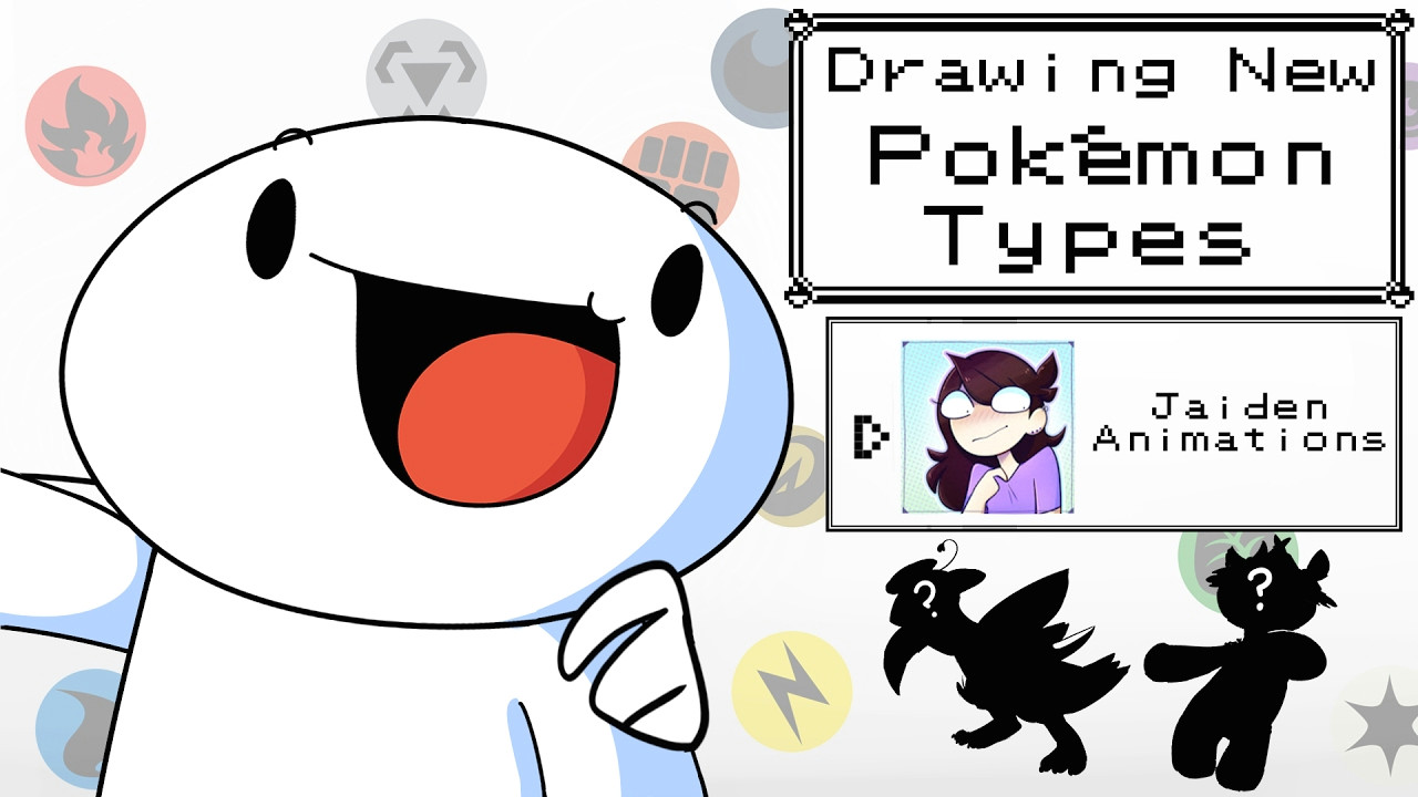 Best Anime Drawing Youtube Channels Drawing New Pokemon Types W Jaiden Animations Youtube