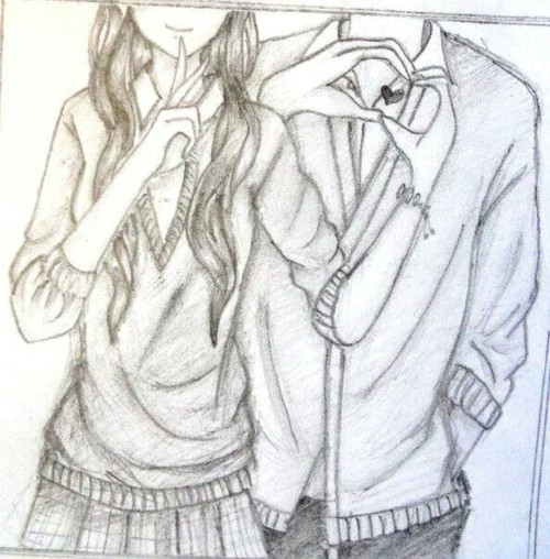 Boy N Girl Drawing Drawing Boy Girl Awesome Art Cute Couple Drawings