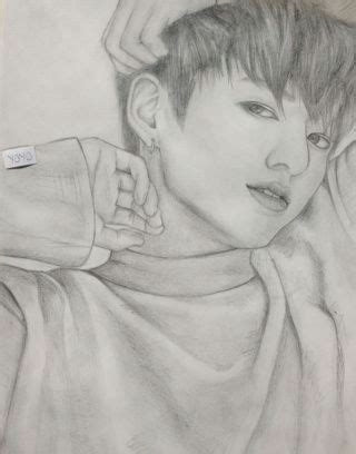 Bts Drawing Easy Jungkook Bts Jung Kook Drawing Easy Www Picturesso Com