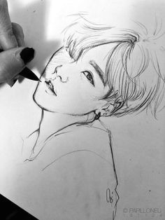 Bts V Anime Drawing Easy 1252 Best A Bts Drawingsa Images In 2019 Draw Bts Boys Drawing