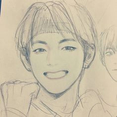 Bts V Anime Drawing Easy 1281 Best Kpop Drawing Images Drawings Bts Boys Bts Drawings