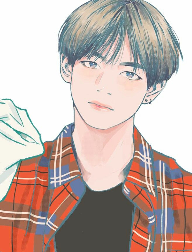 Bts V Drawing Anime V Taehyung Fanart Random K Idols Wallpaper Art Bts Bts