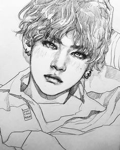 Bts V Drawing Cute 1252 Best A Bts Drawingsa Images In 2019 Draw Bts Boys Drawing