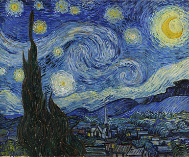 C Drawing Code Graphical Output Paint Starry Night Objectively In 1kb Of Code