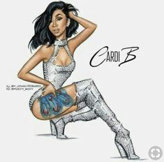 Cardi B Drawing 147 Best Cardi B Images In 2019 Cardi B Bacardi Baddie