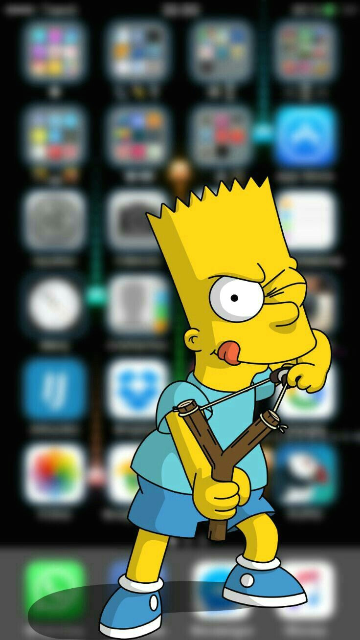 Cartoon Drawing 3d Wallpaper 3d Bart Simpsons Phone Wallpaper Background Wallpapers In 2019