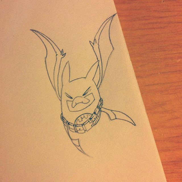 Cartoon Drawing Bat Cro Bat Pokemon Batman Sketch Sketchbook Doodle Fanart Art