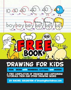 Cartoon Drawing Books for Beginners 161 Best Kids Learn How to Draw with Letters Images How to Draw