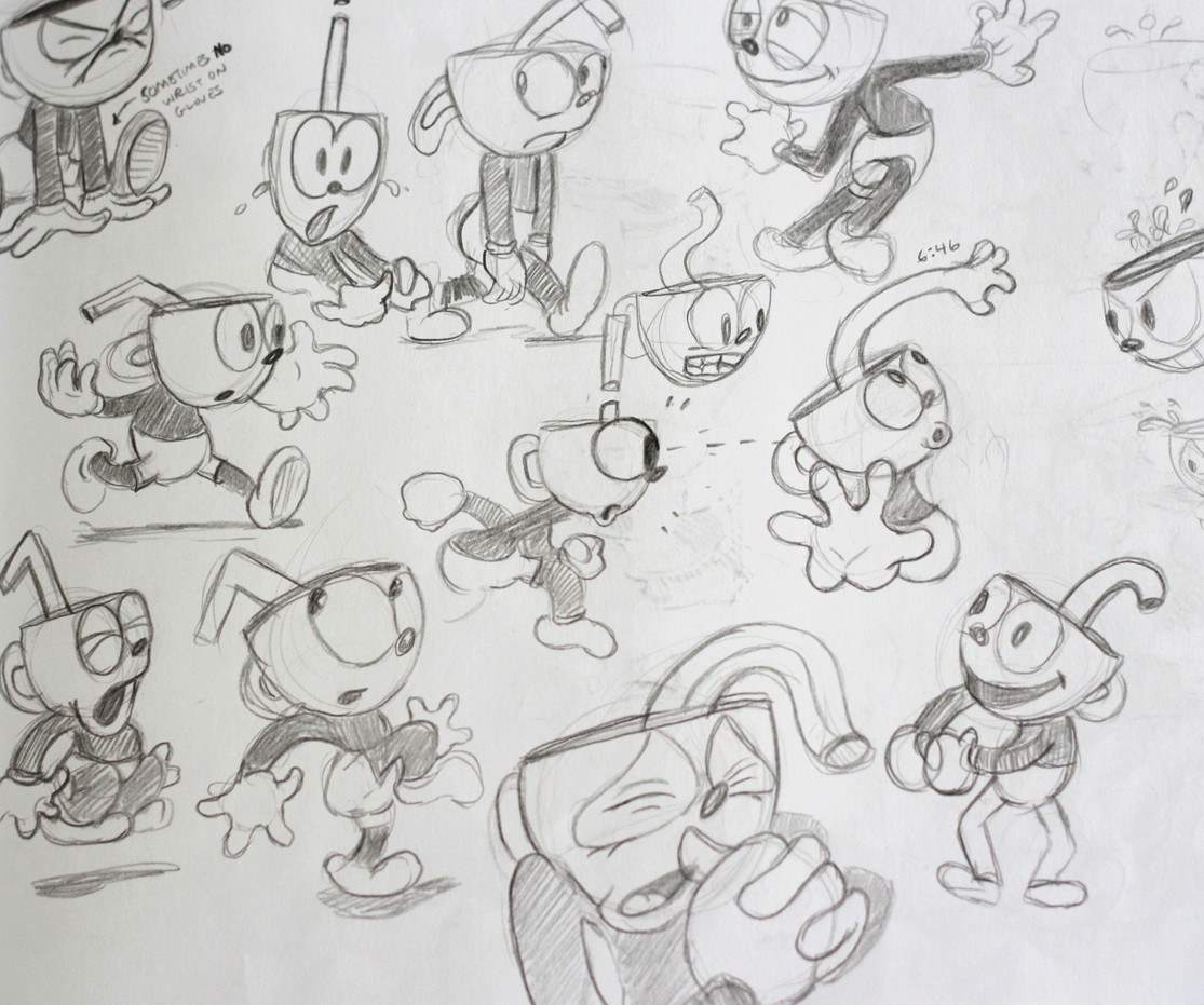 Cartoon Drawing Classes Los Angeles Cuphead Creating A Game that Looks Like A 1930s Cartoon the Verge