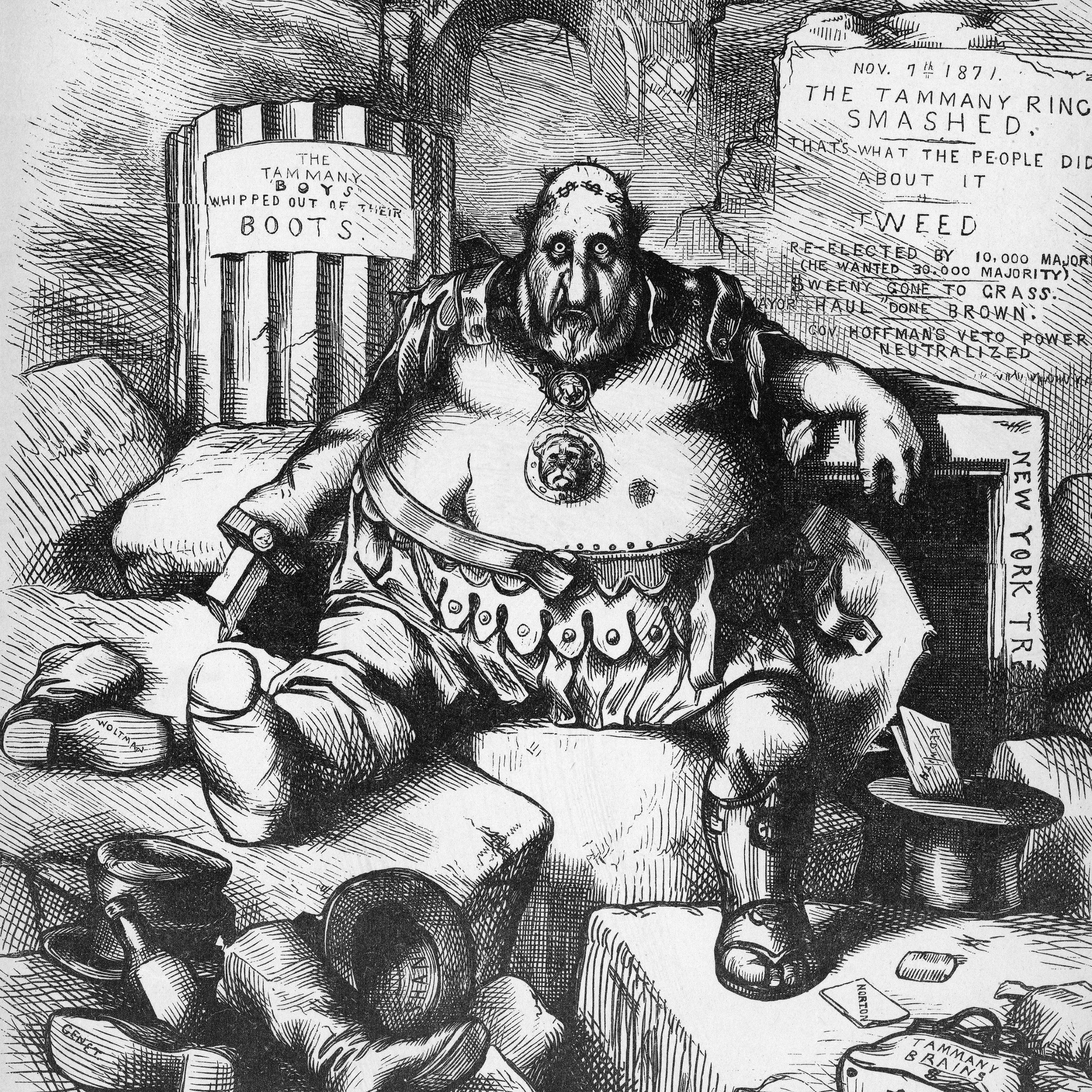 Cartoon Drawing Classes Nyc Thomas Nast S Campaign Against Boss Tweed