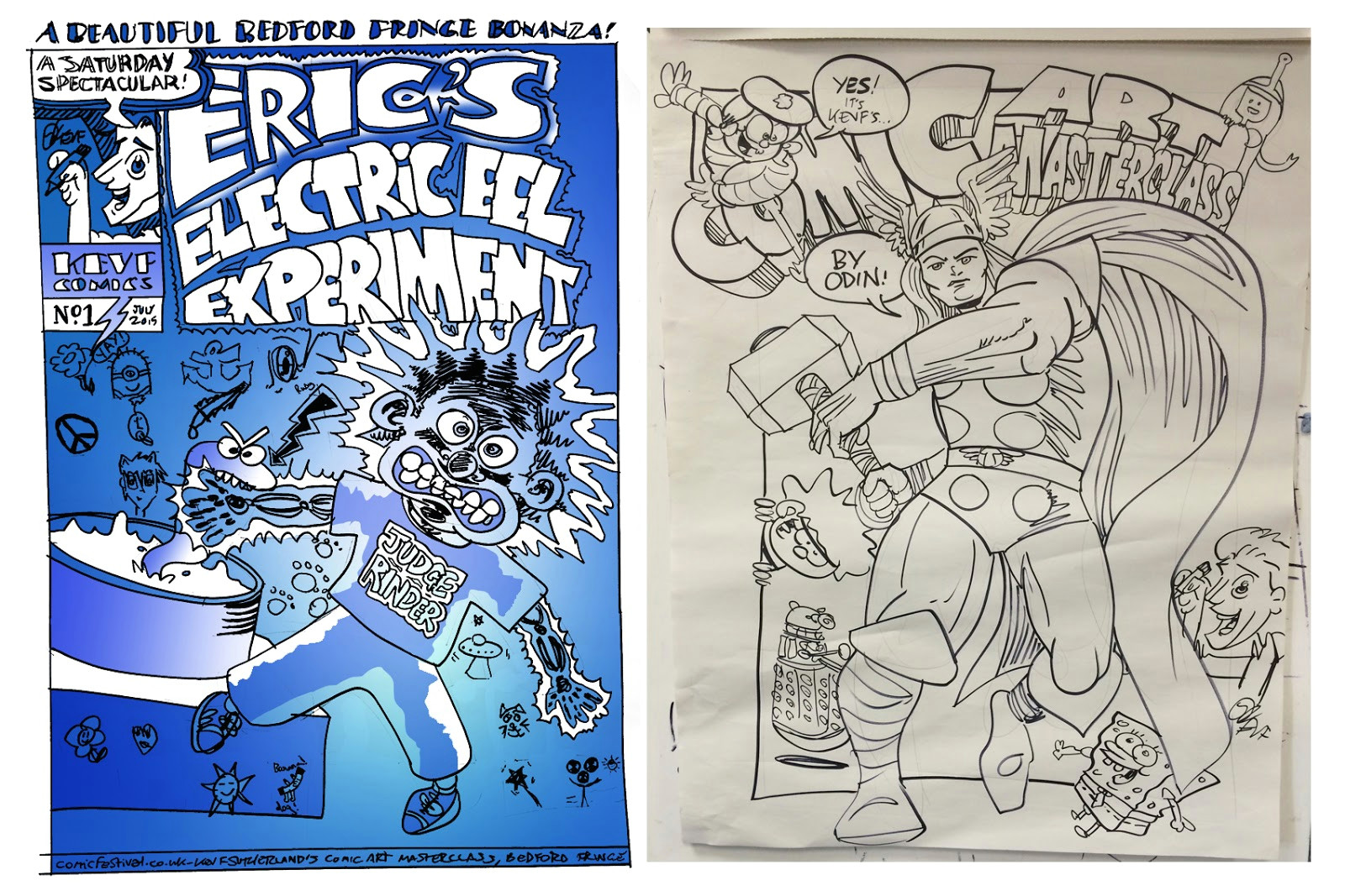 Cartoon Drawing Courses Uk Kev F Comic Art Uptown Funky Alien New Comics by Kids some