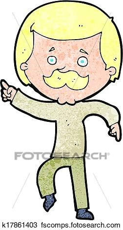 Cartoon Drawing Dad Clipart Of Cartoon Dancing Dad K17861403 Search Clip Art