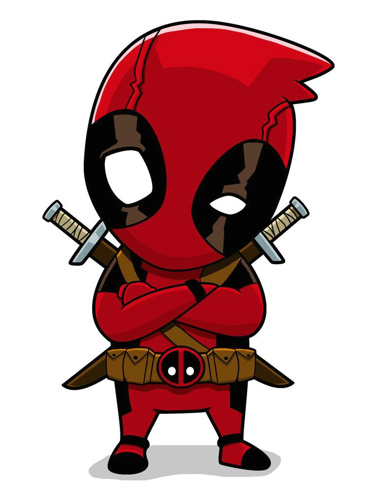 Cartoon Drawing Deadpool A Little Design for some Dead Pool Stickers Check them Out On My