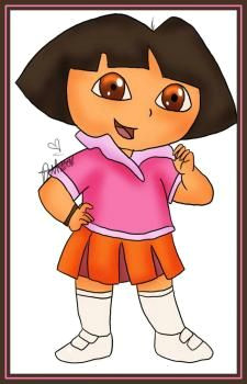 Cartoon Drawing Dora 16 Best Keep Your Kids Busy with Simple Cartoon Drawings Images