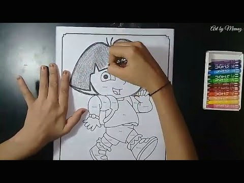 Cartoon Drawing Dora Dora Drawing Art by Meenaz Youtube