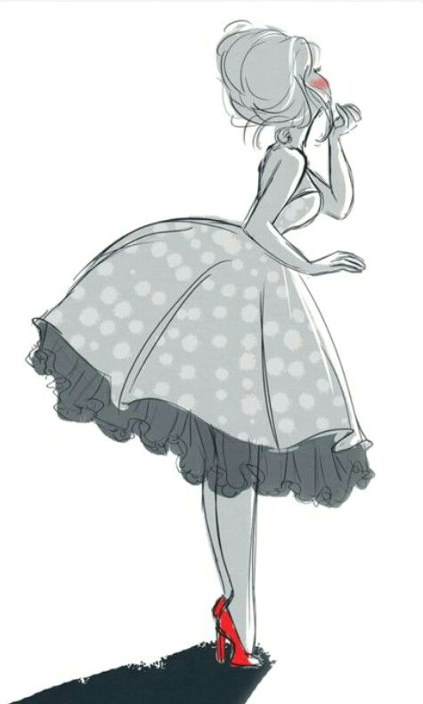Cartoon Drawing Dress Mayumi Nose Illustration Pinterest Drawings Sketches and