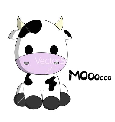 Cartoon Drawing Editor for Kelsey Cute Cow Cartoon Vector On Vectorstocka Things I