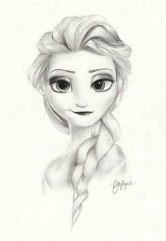 Cartoon Drawing Elsa 19 Best Drawing Frozen Images Disney Drawings Sketches Pencil