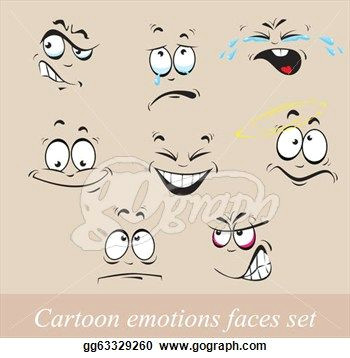Cartoon Drawing Emotions Cartoon Surprise Clip Art Stock Illustration Cartoon Emotions