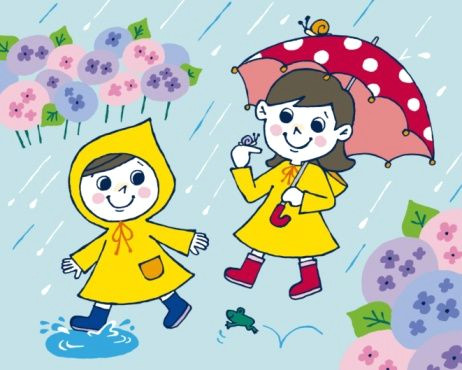 Cartoon Drawing for Class 1 Rainy Day Cartoon Rainy Season Drawing Cartoon Rainy Day