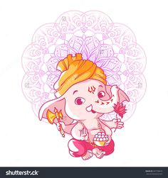 Cartoon Drawing Ganesha 258 Best Ganesh Art Images Ganesha Art Baby Ganesha Buddha