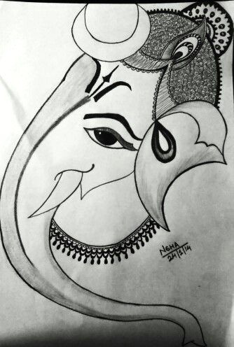 Cartoon Drawing Ganesha Ganesh Ji Sketch Pencil Sketches In 2019 Pinterest Sketches