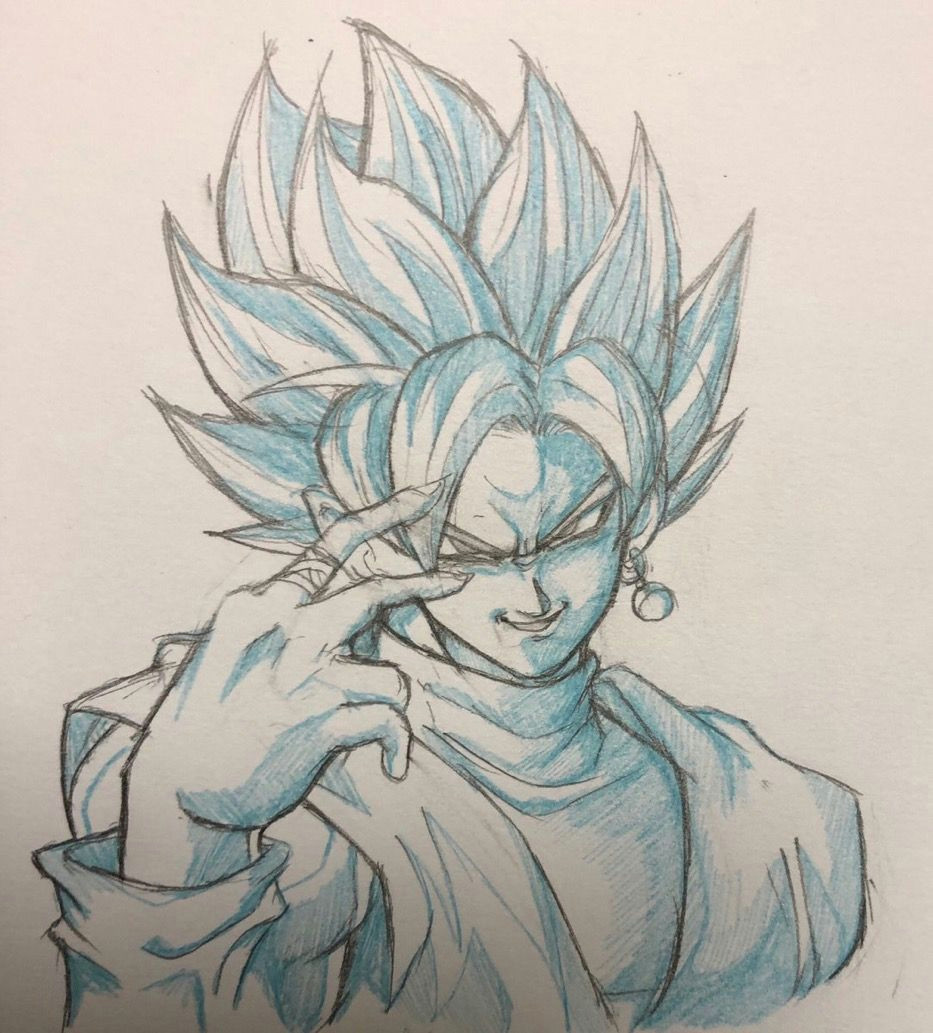 Cartoon Drawing Goku Goku Black Drawing Goku Black Zamasu Pinterest Dragon Ball