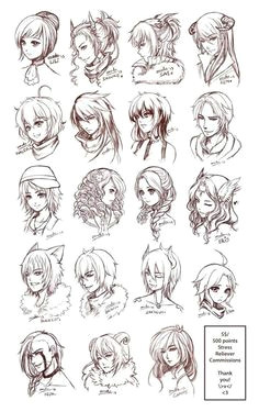 Cartoon Drawing Hairstyles 131 Best Hairstyle Line Draft Images Ideas for Drawing Drawing