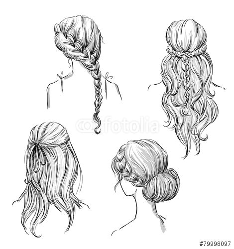Cartoon Drawing Hairstyles Drawing Hairstyles Profile Google Search Art Diy Drawings How