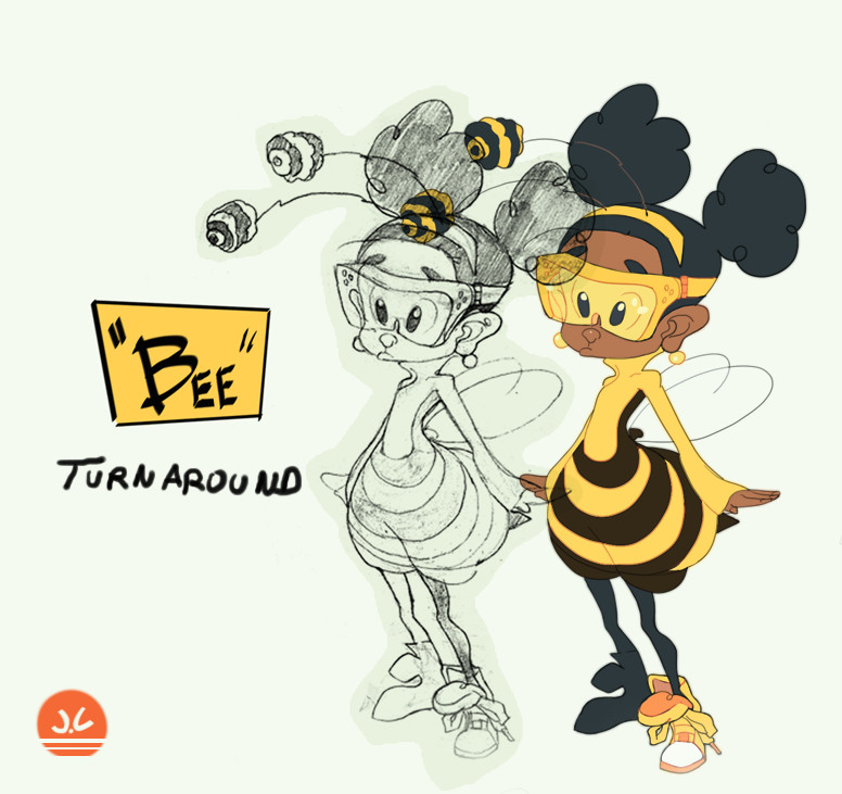 Cartoon Drawing Honey Bee Animation 01 Full Bee Turnaround by Overlordjc Deviantart Com On