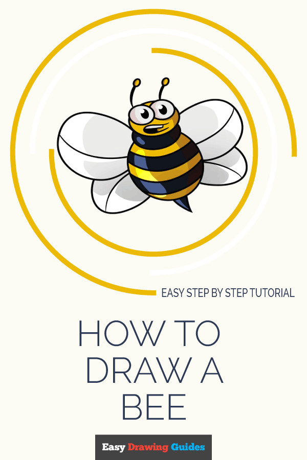 Cartoon Drawing Honey Bee How to Draw A Cartoon Bee Drawings Drawings Drawing Tutorials