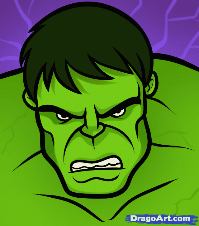 Cartoon Drawing Hulk Hulk Cartoon Face How to Draw the Hulk Easy Party Drawings
