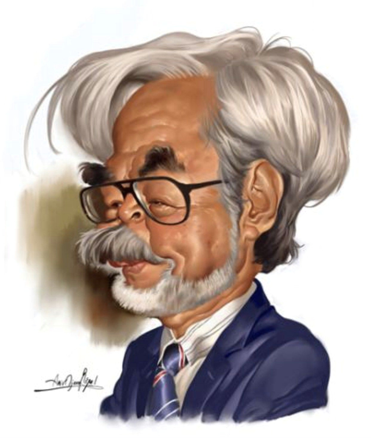 Cartoon Drawing Japanese Hayao Miyazaki Caricatures toons Mag Caricatures Pinterest