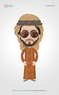 Cartoon Drawing Kit 76 Best Arab Men and Women Vector Cartoon Characters Images Arab