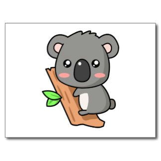 Cartoon Drawing Koala Koalas Cartoon Pics Cute Cartoon Koala Bear On Eucalyptus Tree