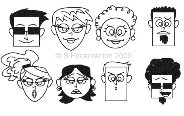 Cartoon Drawing Ks2 Drawing Cartoon Faces with Simple Shapes