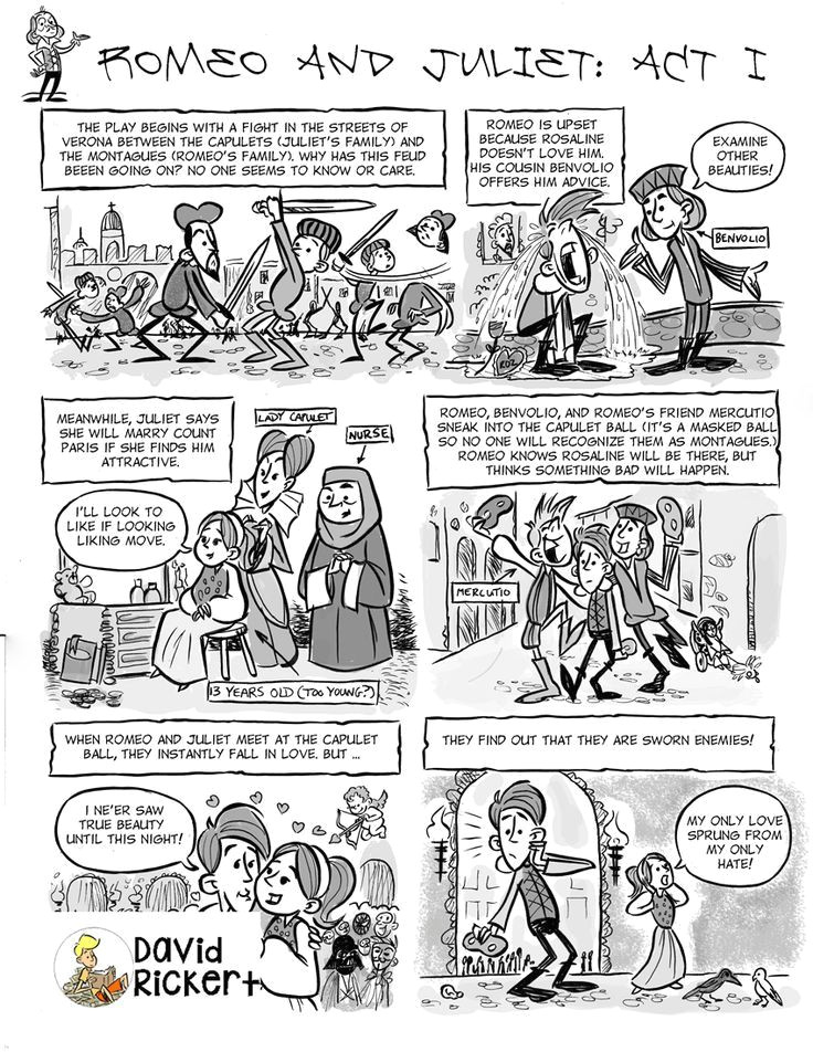 Cartoon Drawing Ks2 Romeo and Juliet Comics and Activities to Use while Reading the