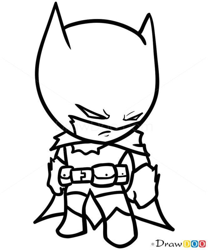 Cartoon Drawing Lesson Plan How to Draw Batman Chibi How to Draw Drawing Ideas Draw