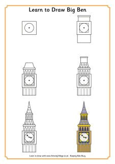Cartoon Drawing Lessons London Learn to Draw Big Ben and Heaps Of Other London Landmarks Interests