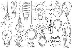 Cartoon Drawing Light Bulb Pin by Barbara Reichert On 2018 19 theme Pinterest Doodles